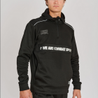 Суитшърт - Leone OUTLINE hooded sweatshirt - Black - AB316